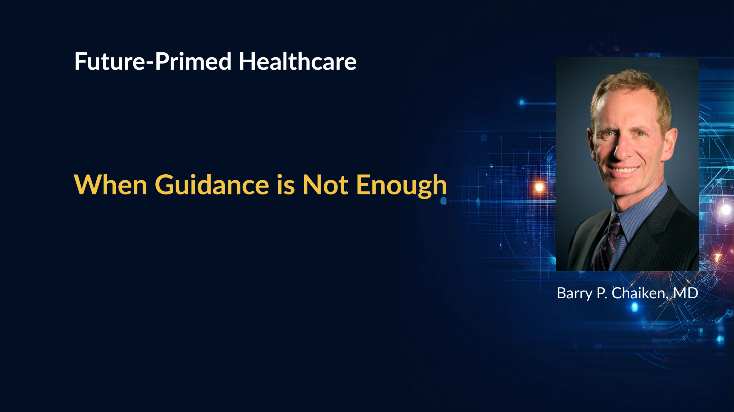 Why Guidance Is Not Enough - Title