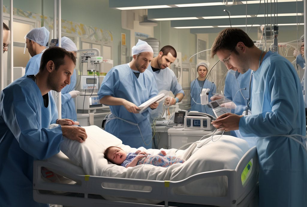 graphic image pediatric ward